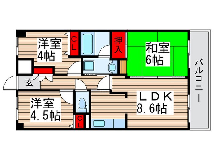 間取り図 アコール新松戸