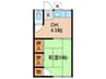 光鱗荘 1DKの間取り