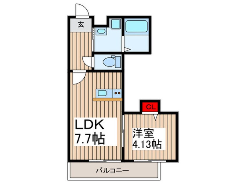 間取図 Espacio芝B