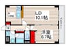 Ｓｕｎｎｙ　Ｇａｒｄｅｎ 1LDKの間取り