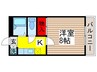 コ－ポ・ノヴァ 1Kの間取り