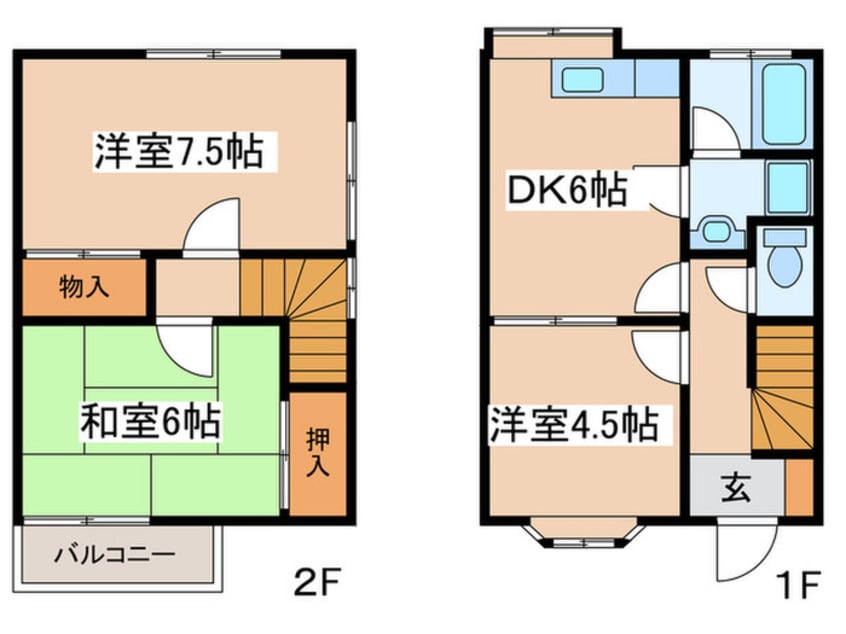 間取図 メゾネットＡ＆Ｂ