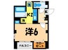 ｱ-ﾊﾞﾝﾗｲﾌ 1Kの間取り