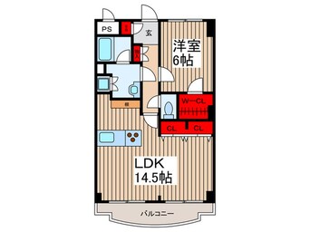 間取図 リレント谷塚