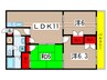 ロイヤルビレッジ 3LDKの間取り