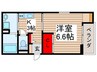 グリーンテラスＶ 1Kの間取り