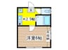 エポリアム柴崎 1Kの間取り