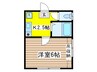 エポリアム柴崎 1Kの間取り