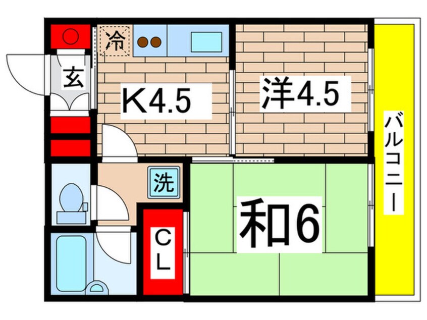 間取図 シャンテ吉野町