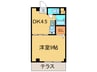 アパ－トメント　カヤ 1DKの間取り