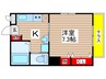 サンドエル小仲台 1Kの間取り
