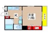 サンドエル小仲台 1Kの間取り
