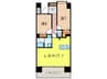 ロイヤルパークス新田 2LDKの間取り