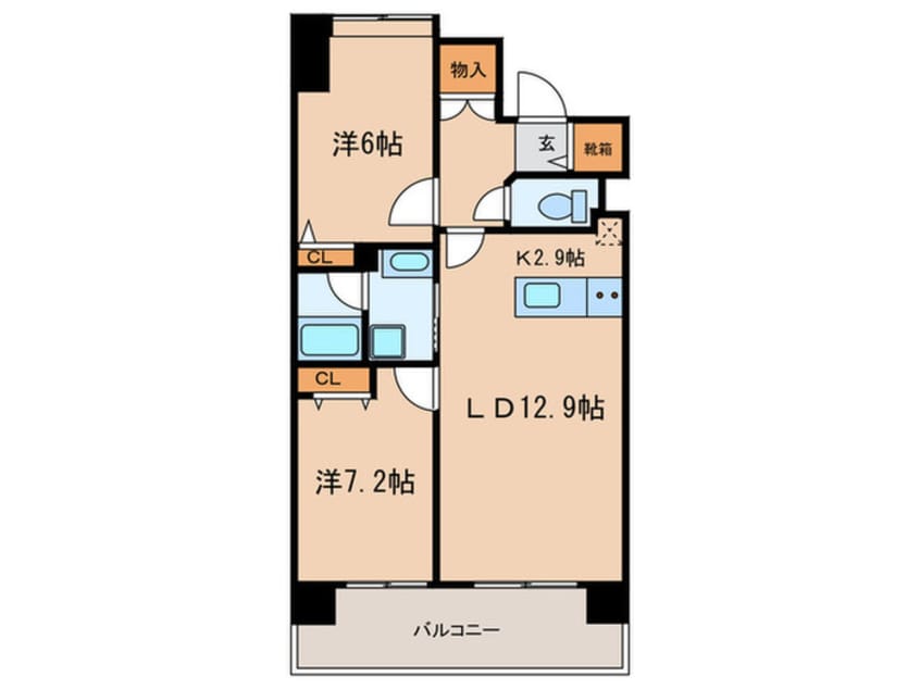 間取図 ロイヤルパークス新田