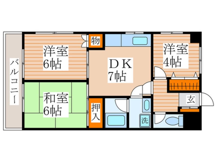 間取図 ラフォ－レジュン