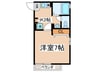 MIRA COSTA・J 1Kの間取り