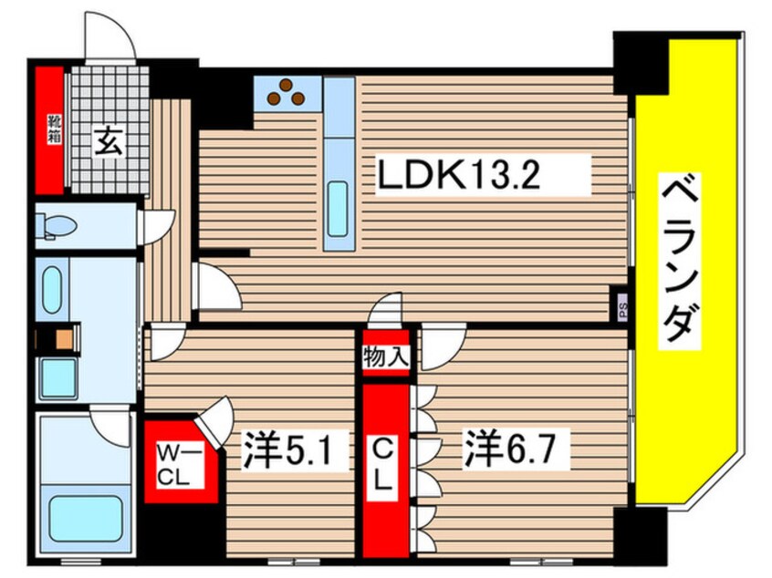 間取図 ＣＩＴＹ　ＳＰＩＲＥ森下