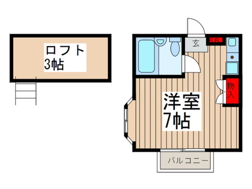 間取図 ベルコート２