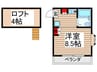 ベルコート２ 1Rの間取り