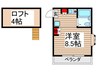 ベルコート２ 1Rの間取り