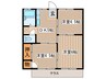 梅田ハイツ 3DKの間取り
