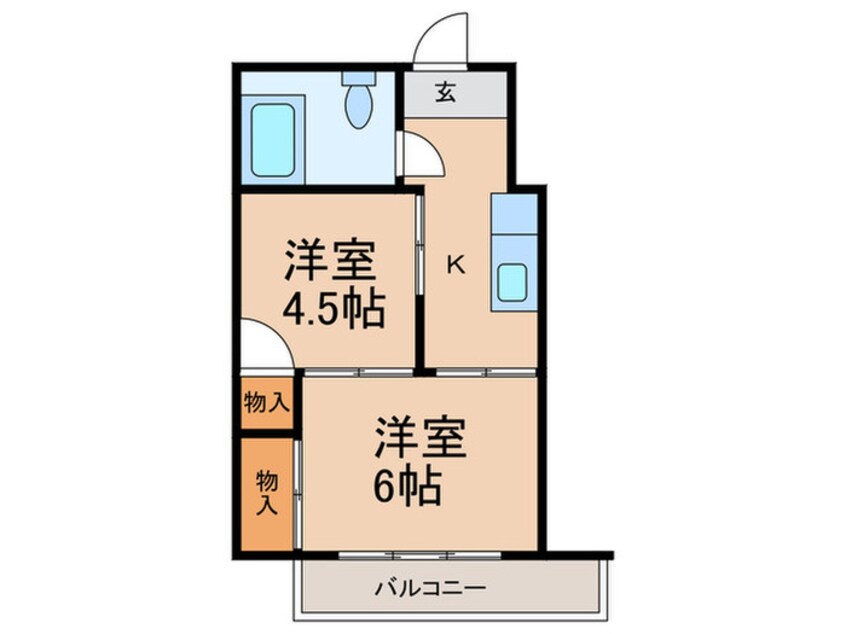 間取図 シャルマン鷺宮