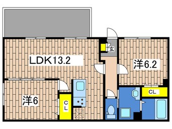 間取図 D－room平戸町