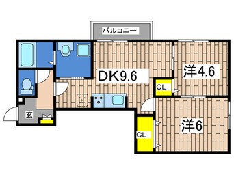 間取図 D－room平戸町