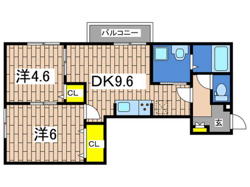 間取図 D－room平戸町