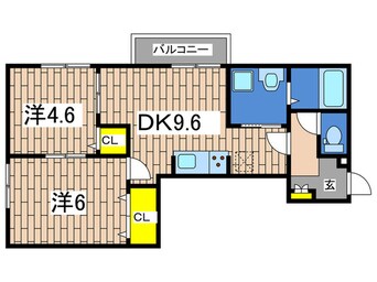 間取図 D－room平戸町