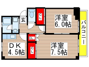 間取図 サンヒルズ若林