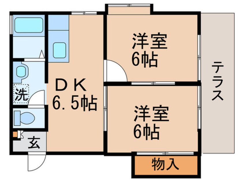 間取図 第２コーポＴＡＮＡＫＡ