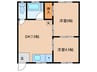 フォレスト牛浜 2DKの間取り