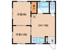 フォレスト牛浜 2DKの間取り