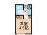 ｱｰｸ金町 1Kの間取り