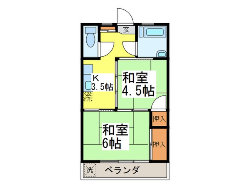 間取図 浪速木場ビル