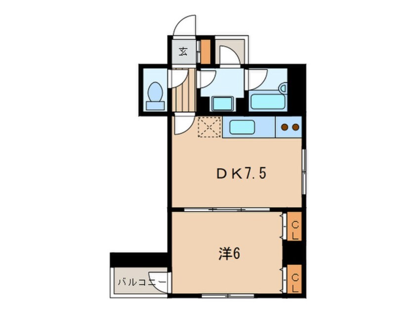 間取図 イ－ストフラット