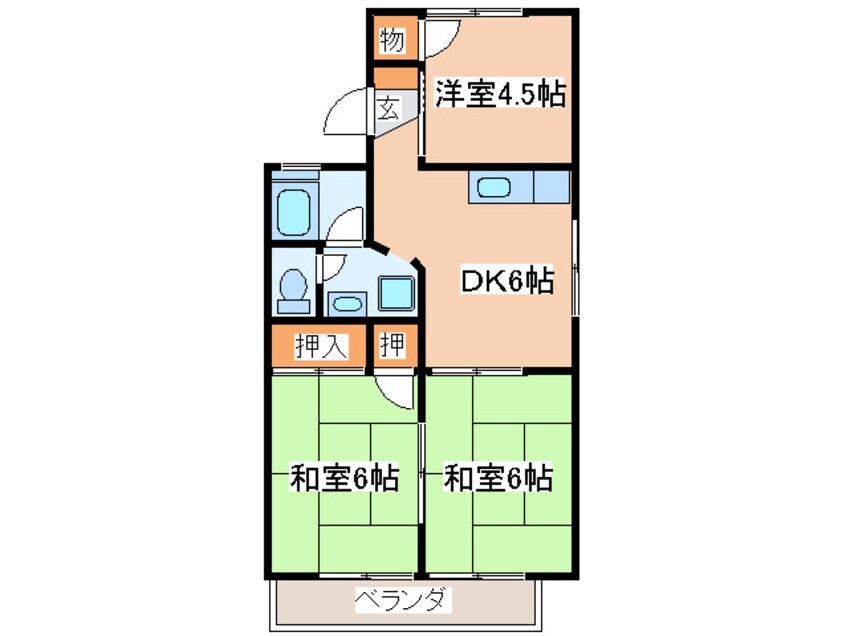 間取図 セジュール近藤