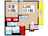 仮）アムール新築計画 1LDKの間取り