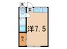 宮本荘 1Rの間取り