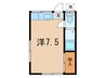 宮本荘 1Rの間取り