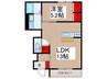 リッツパークＢ 1LDKの間取り