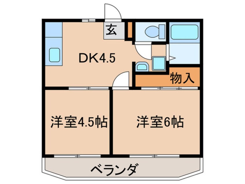 間取図 ハイツリビエールB