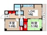 ﾗｲｵﾝｽﾞﾏﾝｼｮﾝ狭山第３（７０２） 2LDKの間取り