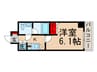 ルクレ高野台レジデンス 1Kの間取り