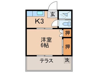 間取図 コ－プ長谷川