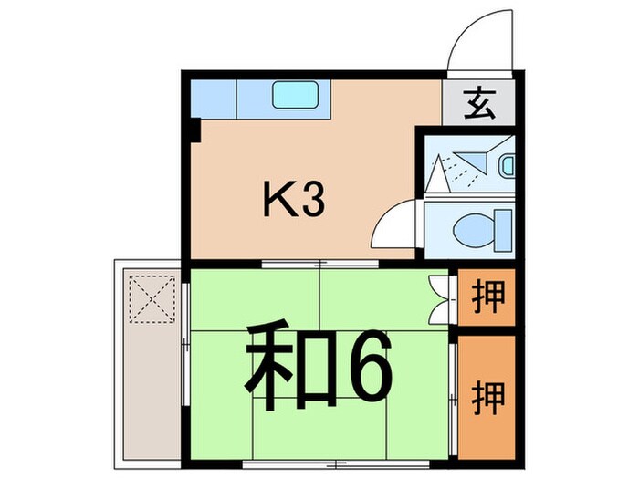 間取り図 コ－プ長谷川