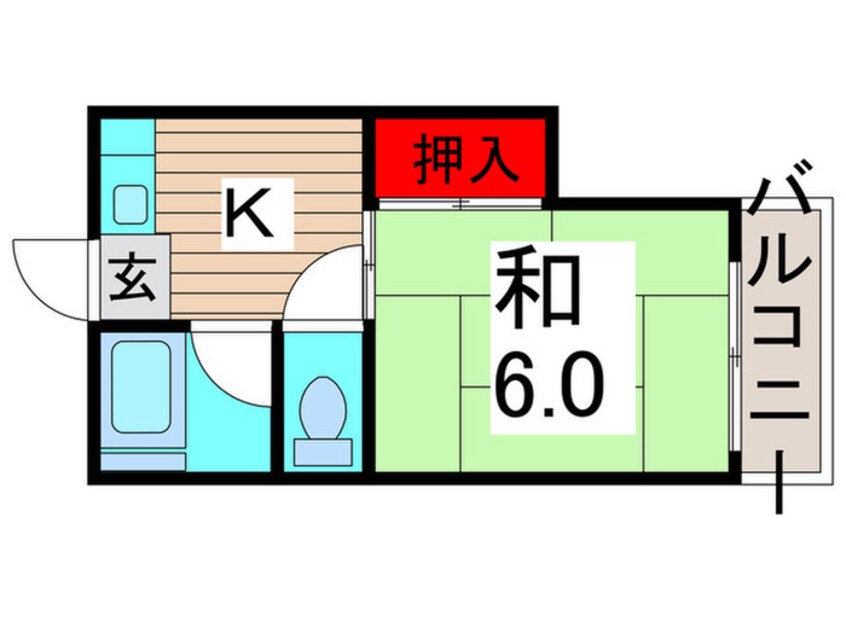 間取図 共栄コ－ポ