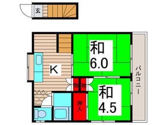 間取図 共栄コ－ポ