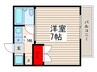 南行徳プラザA-1 1Kの間取り